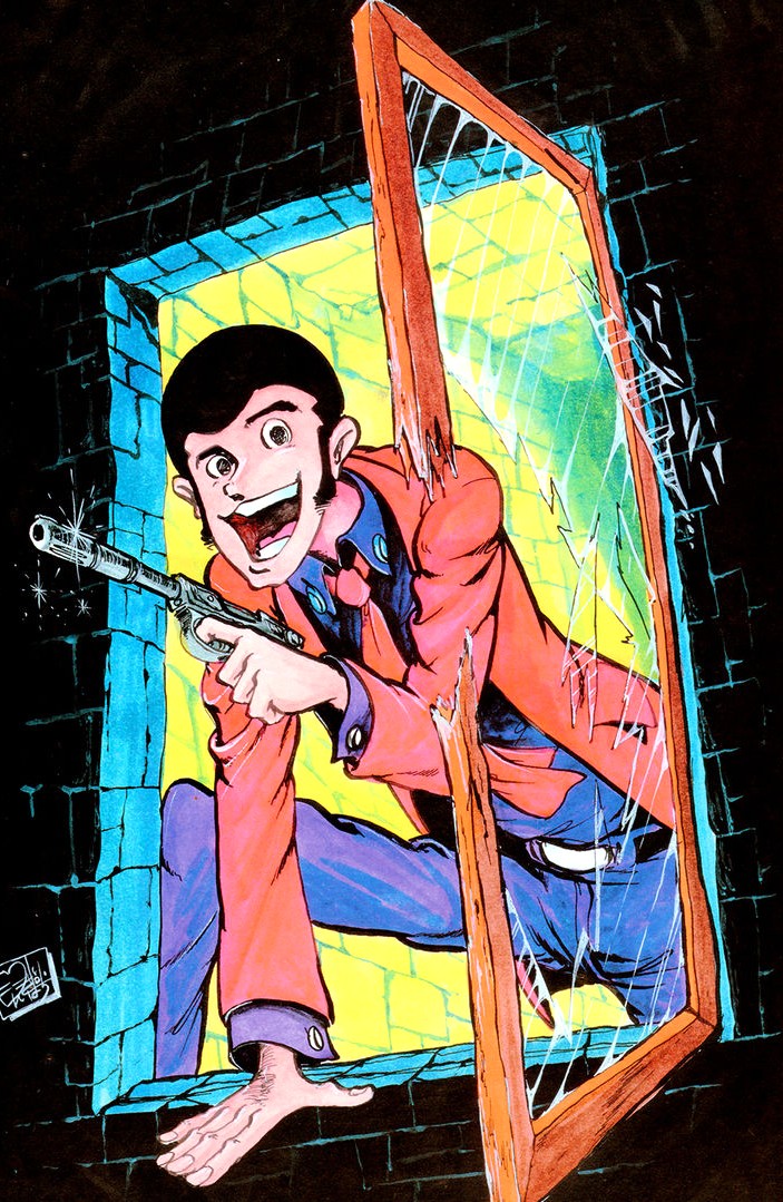 モンキー・パンチの絵画作品　タイトルは、ルパン三世 LUPIN THE 3rd